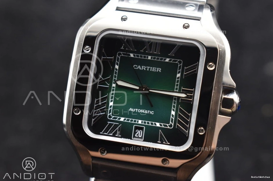 SmartLinks Edition Bracelet de Dial on 1:1 MIYOTA Youthful Green Cartier Santos BVF Best SS 1057 40mm 0509